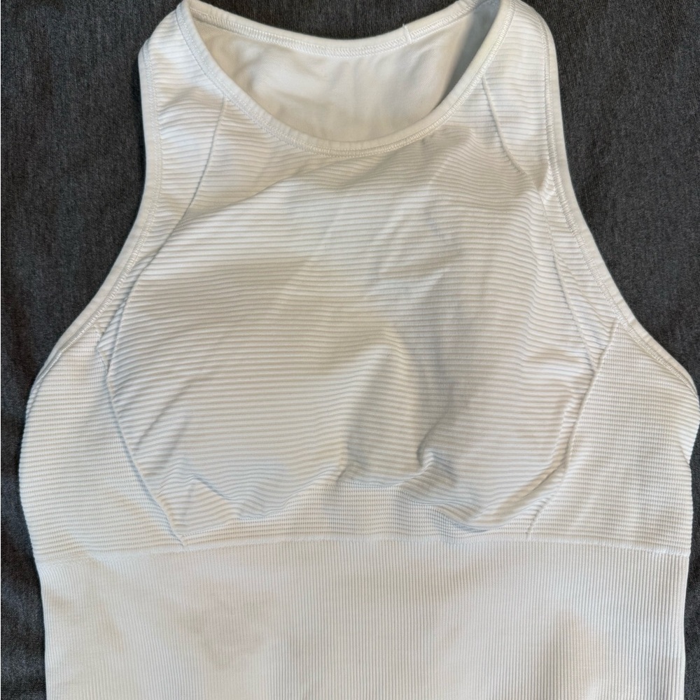 Lululemon Ebb To Train Bra Sun Color Change WHT/PINK  Sports Bra size 4